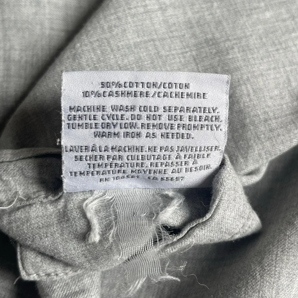 Restoration Hardware Gray King Pillow Shams Set Of‎ 2 USA Cotton Cotton Cashmere